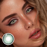 Lentes de contacto de color verde oscuro con prescripción de Halo